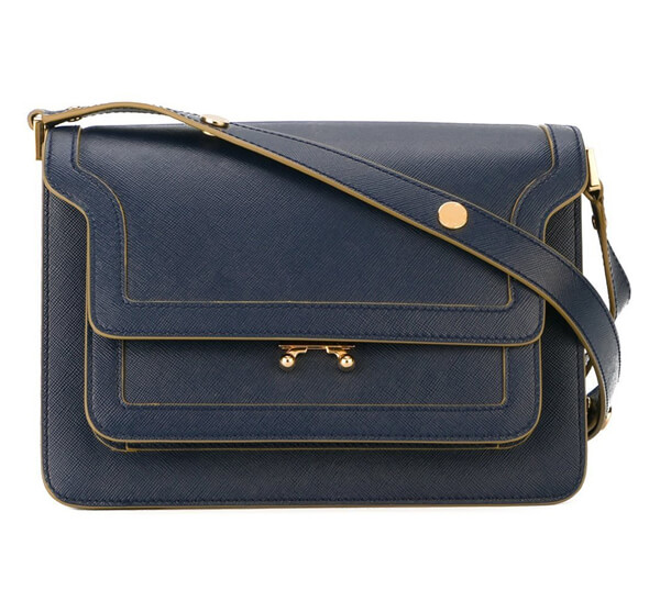 2016-17秋冬☆MARNI☆Trunkマルニ バッグコピー ショルダーバッグ Navy Blue